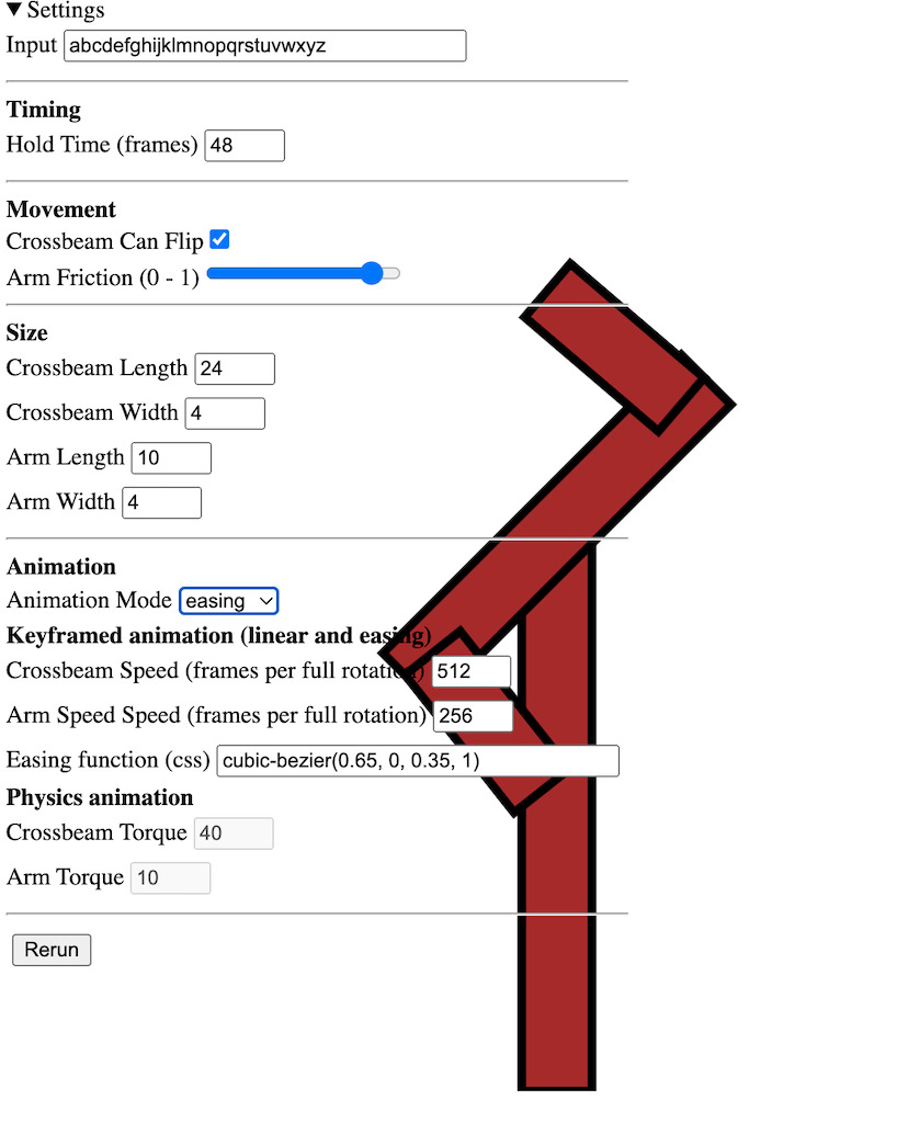 The semaphore telegraph web app